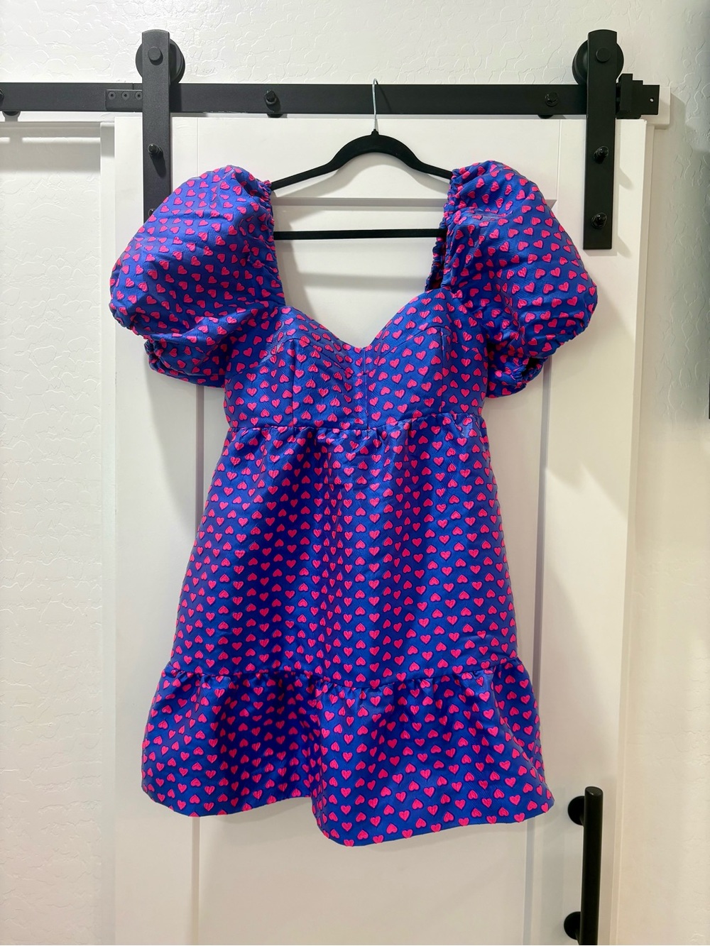 Lilly Pulitzer Purple Mini Dress with Pink Heart Print